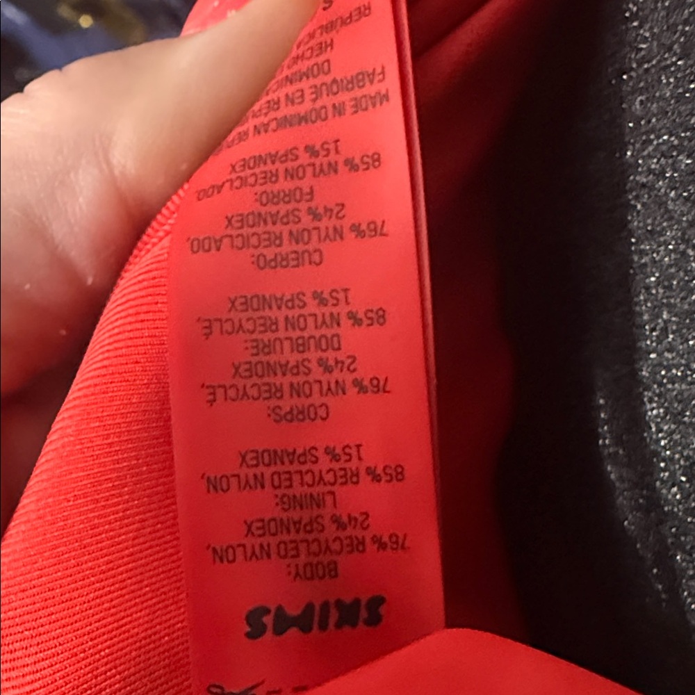 SKIMS Red Women's One Piece Swimsuit - Picture 6 of 6